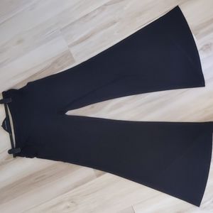 Joseph ribkoff.  Black cocktail pant.  Fitted bottom, wide flair at shoe.  8